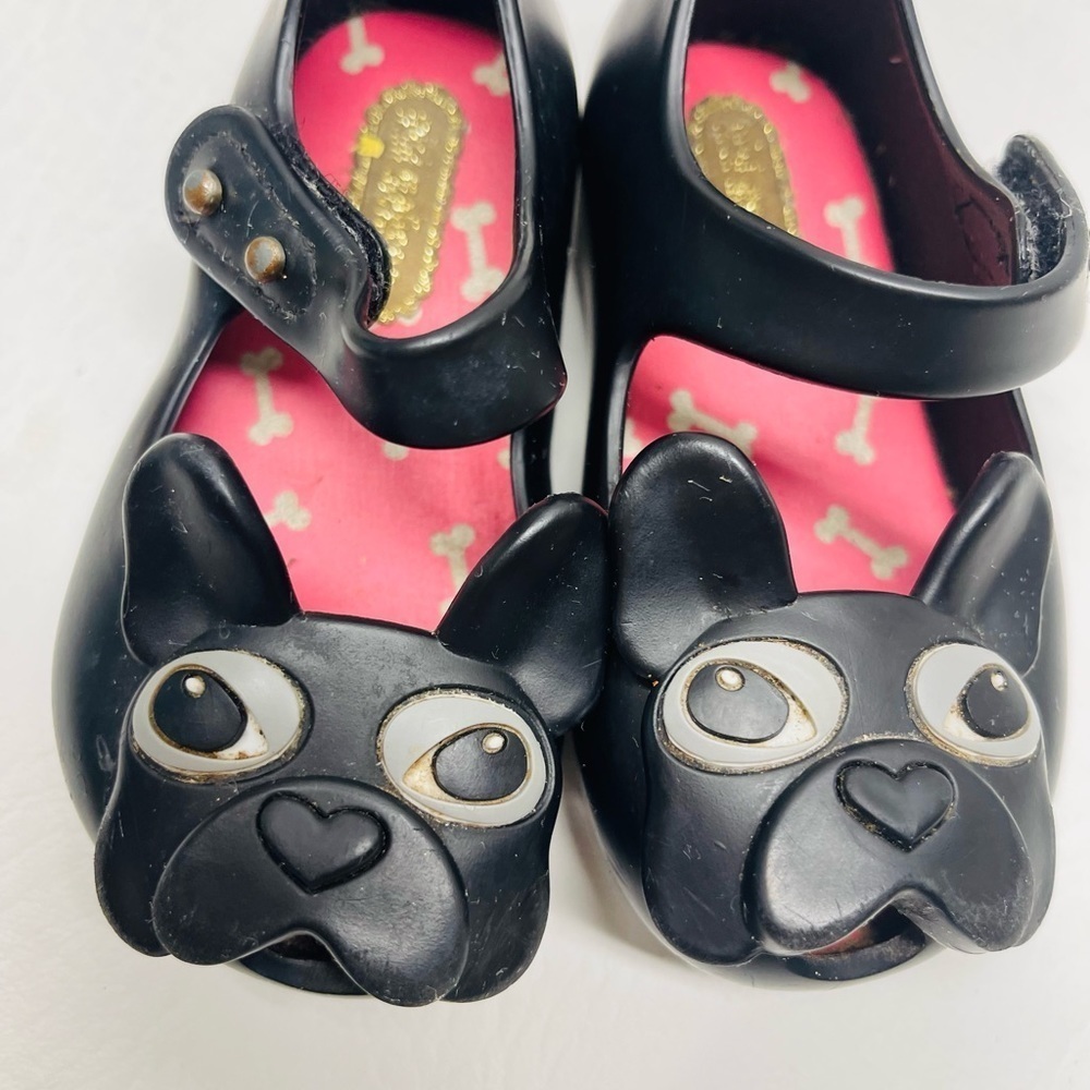 Mini Melissa French bulldog print baby girls size 5 - Picture 2 of 7